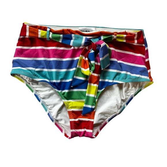 Modcloth Rainbow Striped Bikini - Picture 5 of 9